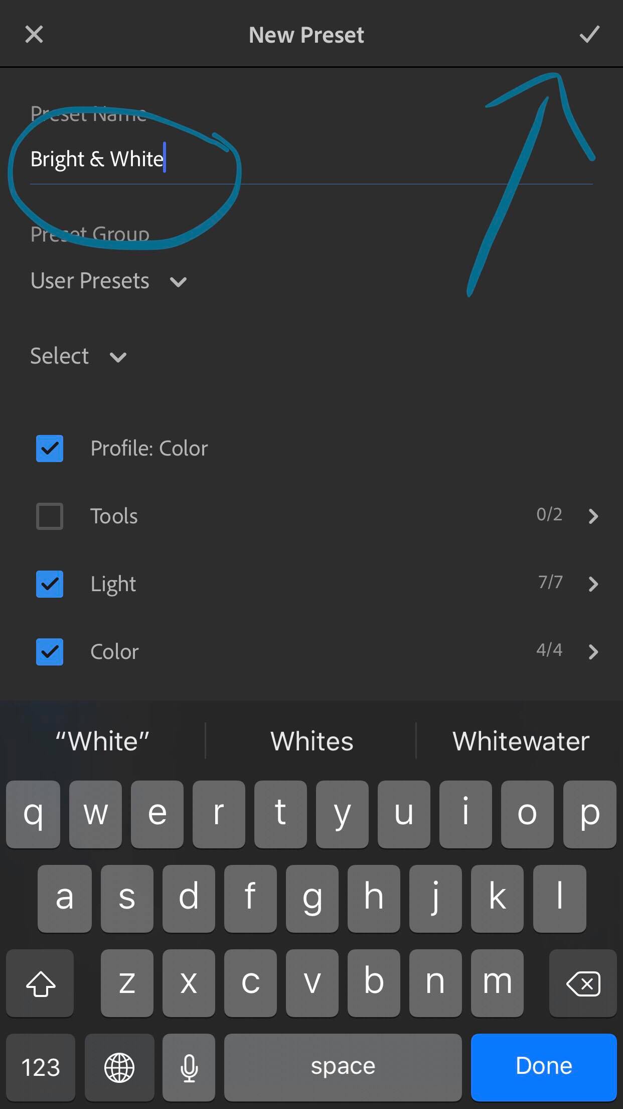 how to add presets to lightroom mobile iphone